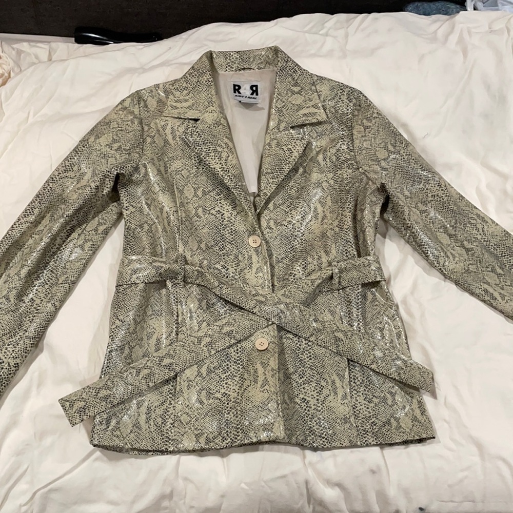 Snake Printed R4R Coat